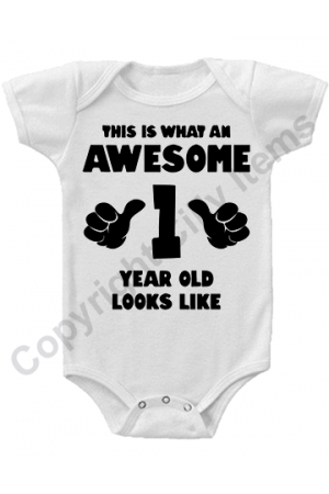 This is what and awesome 1 year old looks like Cute Baby Onesie