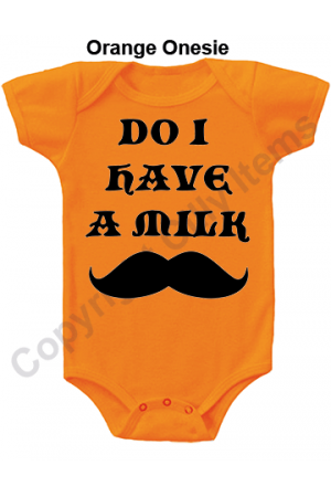 Do I have a Milk Mustache Cute Gerber Baby Onesie