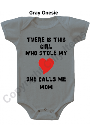 There is this girl who stole my heart CUTE Baby Onesie