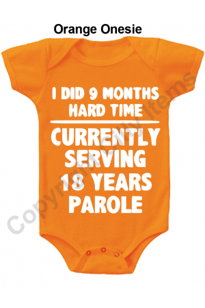 I Did 9 Months Hard Time Funny Gerber Baby Onesie