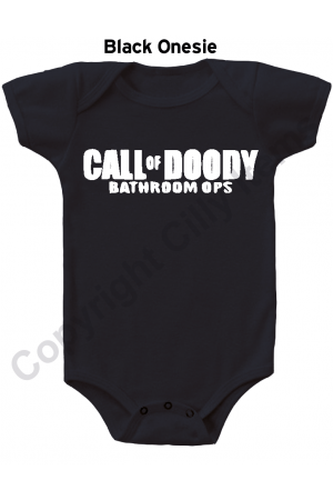 Call of Doody Bathroom Ops Funny Gerber Baby Onesie