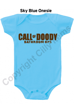 Call of Doody Bathroom Ops Funny Gerber Baby Onesie