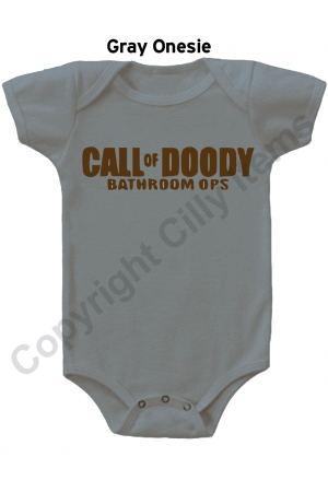 Call of Doody Bathroom Ops Funny Gerber Baby Onesie