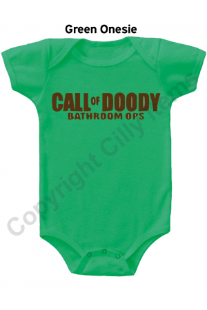 Call of Doody Bathroom Ops Funny Gerber Baby Onesie