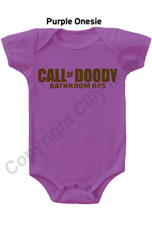 Call of Doody Bathroom Ops Funny Gerber Baby Onesie