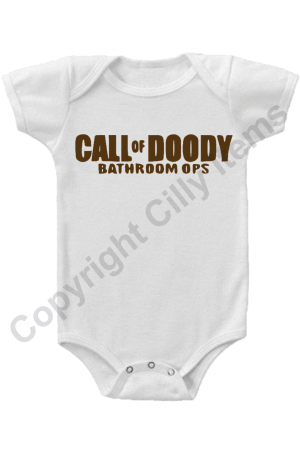 Call of Doody Bathroom Ops Funny Gerber Baby Onesie