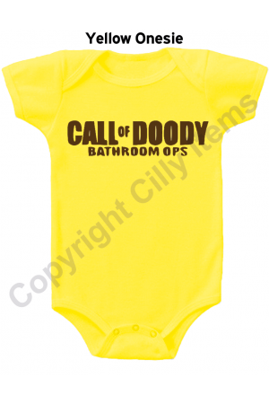 Call of Doody Bathroom Ops Funny Gerber Baby Onesie