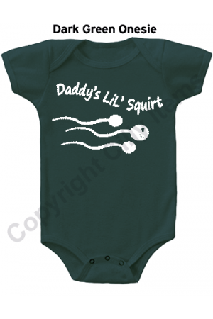 Daddy's Lil Squirt Funny Gerber Baby Onesie