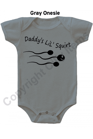Daddys Lil Squirt Funny Shower Gift Idea Infant Gerber Onesie Baby Bodysuit 