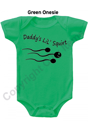 Daddy's Lil Squirt Funny Gerber Baby Onesie