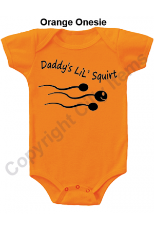 Daddy's Lil Squirt Funny Gerber Baby Onesie