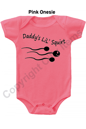 Daddy's Lil Squirt Funny Gerber Baby Onesie