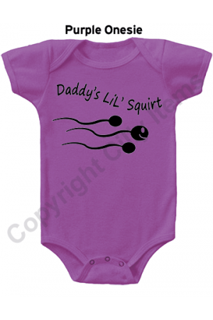 Daddy's Lil Squirt Funny Gerber Baby Onesie