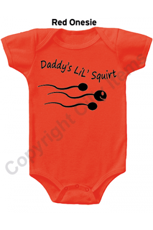 Daddy's Lil Squirt Funny Gerber Baby Onesie