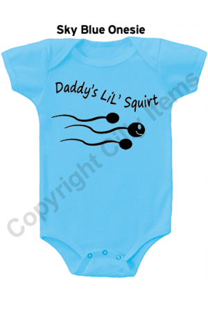 Daddy's Lil Squirt Funny Gerber Baby Onesie