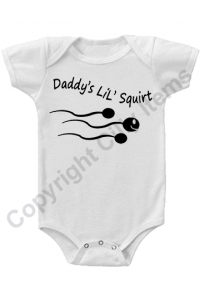 Daddy's Lil Squirt Funny Gerber Baby Onesie