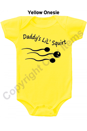 Daddy's Lil Squirt Funny Gerber Baby Onesie