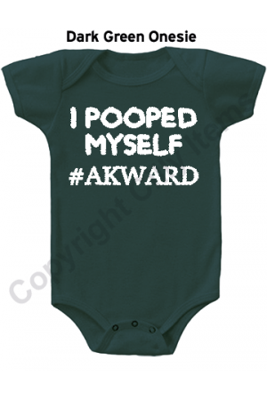 I Pooped Myself Akward Funny Gerber Baby Onesie