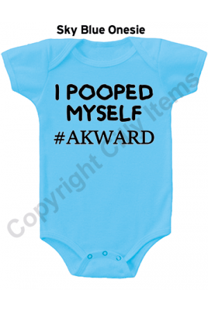 I Pooped Myself Akward Funny Gerber Baby Onesie