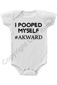 I Pooped Myself Akward Funny Gerber Baby Onesie