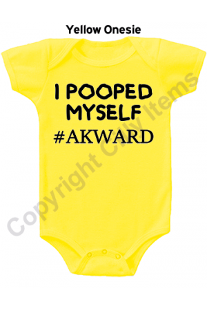 I Pooped Myself Akward Funny Gerber Baby Onesie