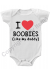 I Love Boobies Like Daddy Funny Gerber Baby Onesie