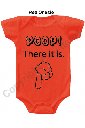 Poop There it Is Funny Baby Onesie