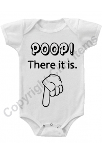 Poop There it Is Funny Baby Onesie