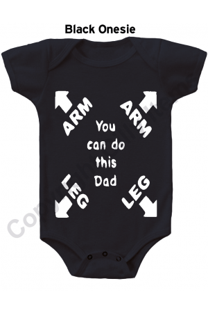 You Can Do This Dad Funny Baby Onesie