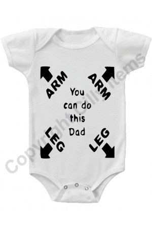 You Can Do This Dad Funny Baby Onesie