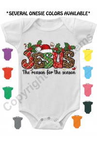 Jesus The Resaon for the Season Gerber Baby Onesie