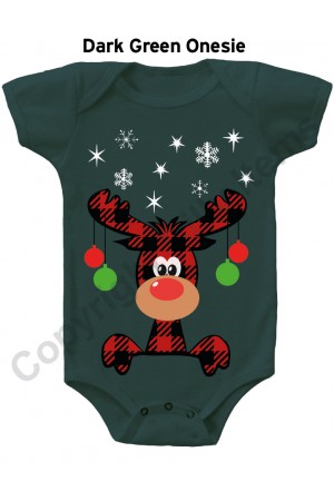 Peeping Moose Gerber Baby Onesie