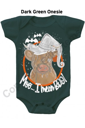 Moo I Mean BOO Gerber Baby Onesie