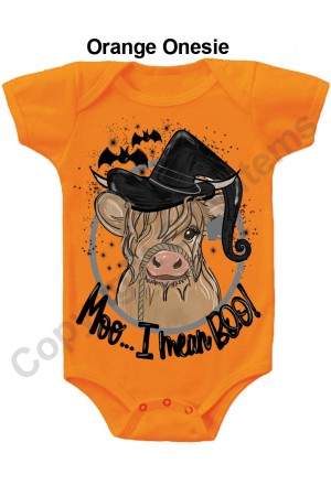 Moo I Mean BOO Gerber Baby Onesie