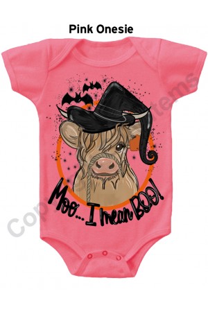 Moo I Mean BOO Gerber Baby Onesie