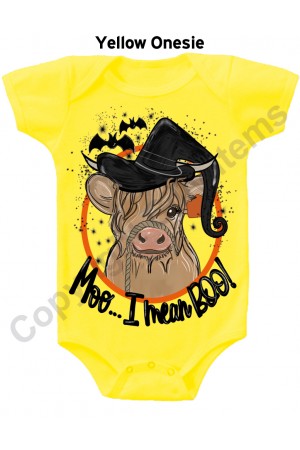 Moo I Mean BOO Gerber Baby Onesie