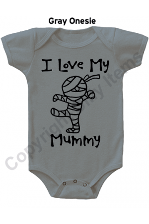 I Love My Mummy Holiday Gerber Baby Onesie