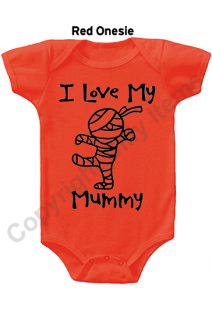 I Love My Mummy Holiday Gerber Baby Onesie