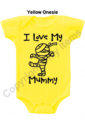 I Love My Mummy Holiday Gerber Baby Onesie