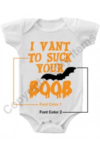 I vant To Suck your Boob Funny Baby Onesie